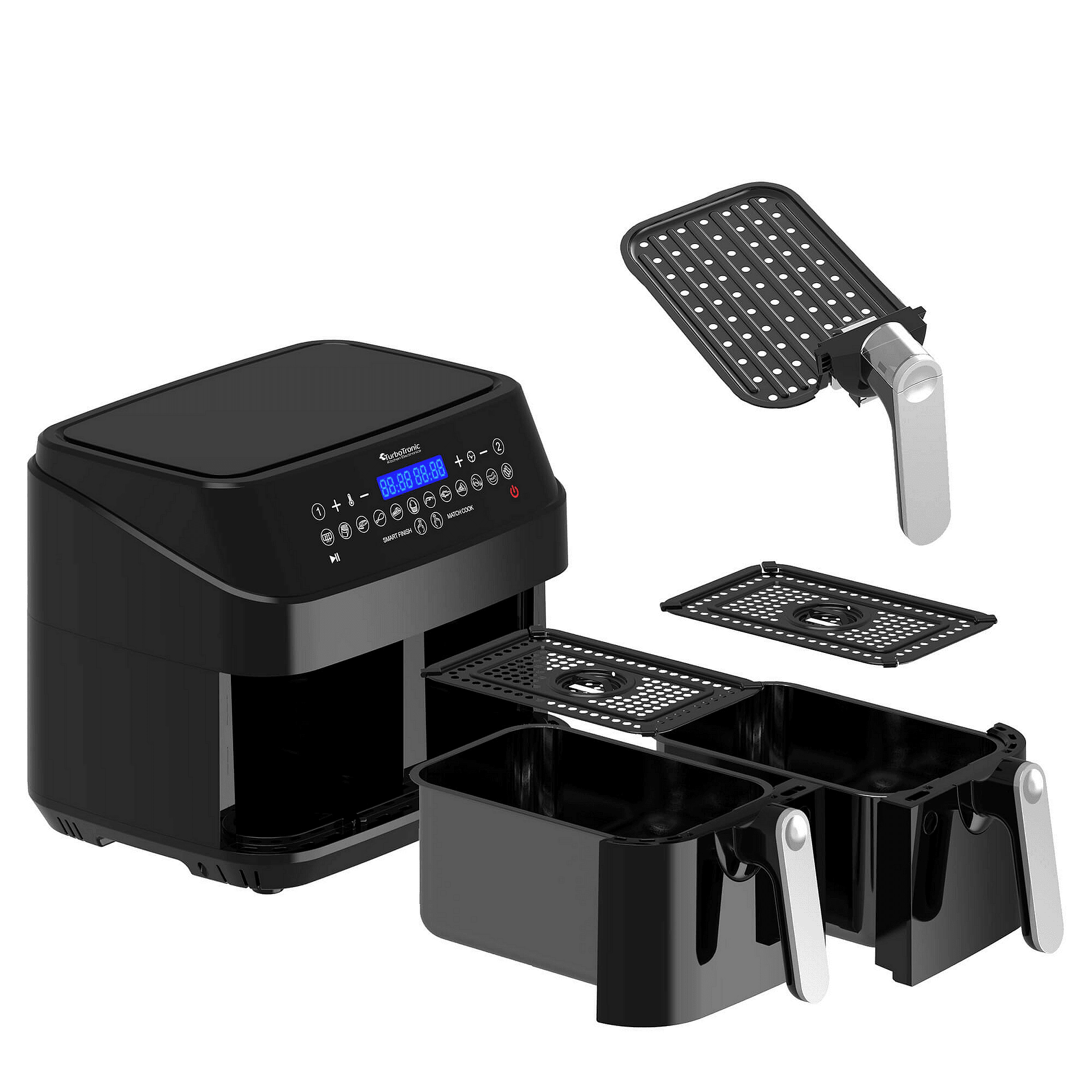 AirFryer с две кошници Turbotronic Dual Chef+
