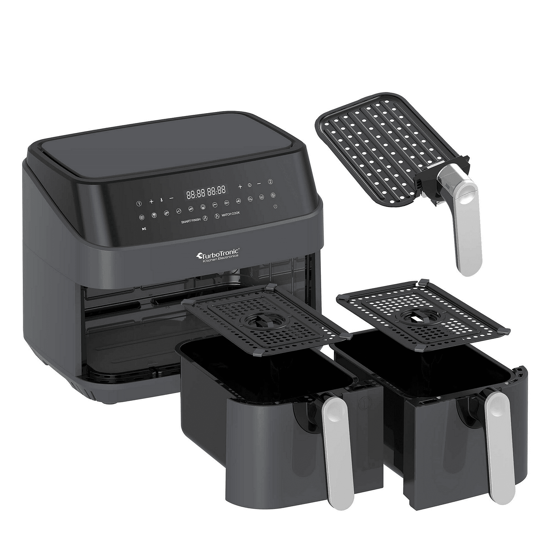 AirFryer с две кошници Turbotronic Dual Chef+