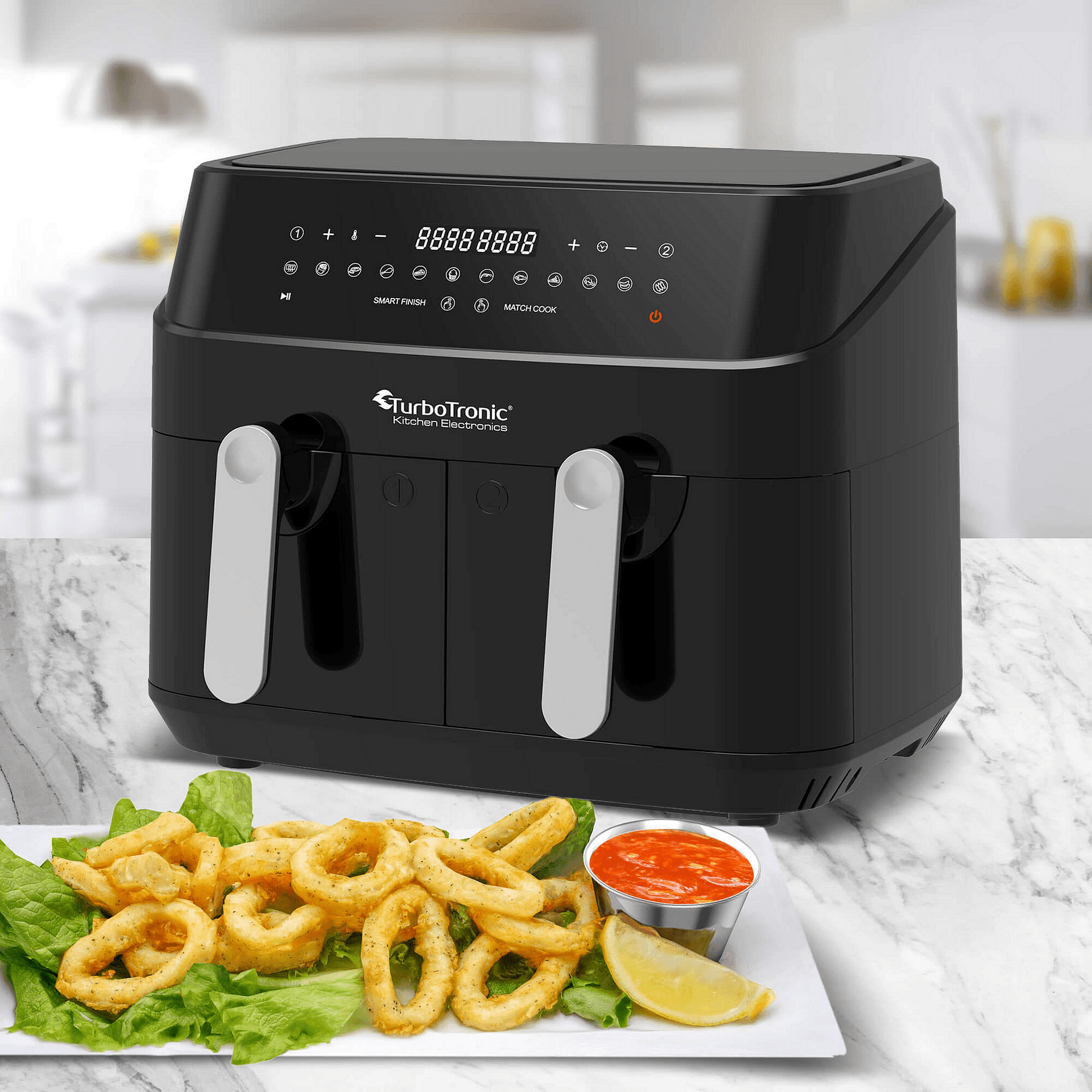 AirFryer с две кошници Turbotronic Dual Chef+