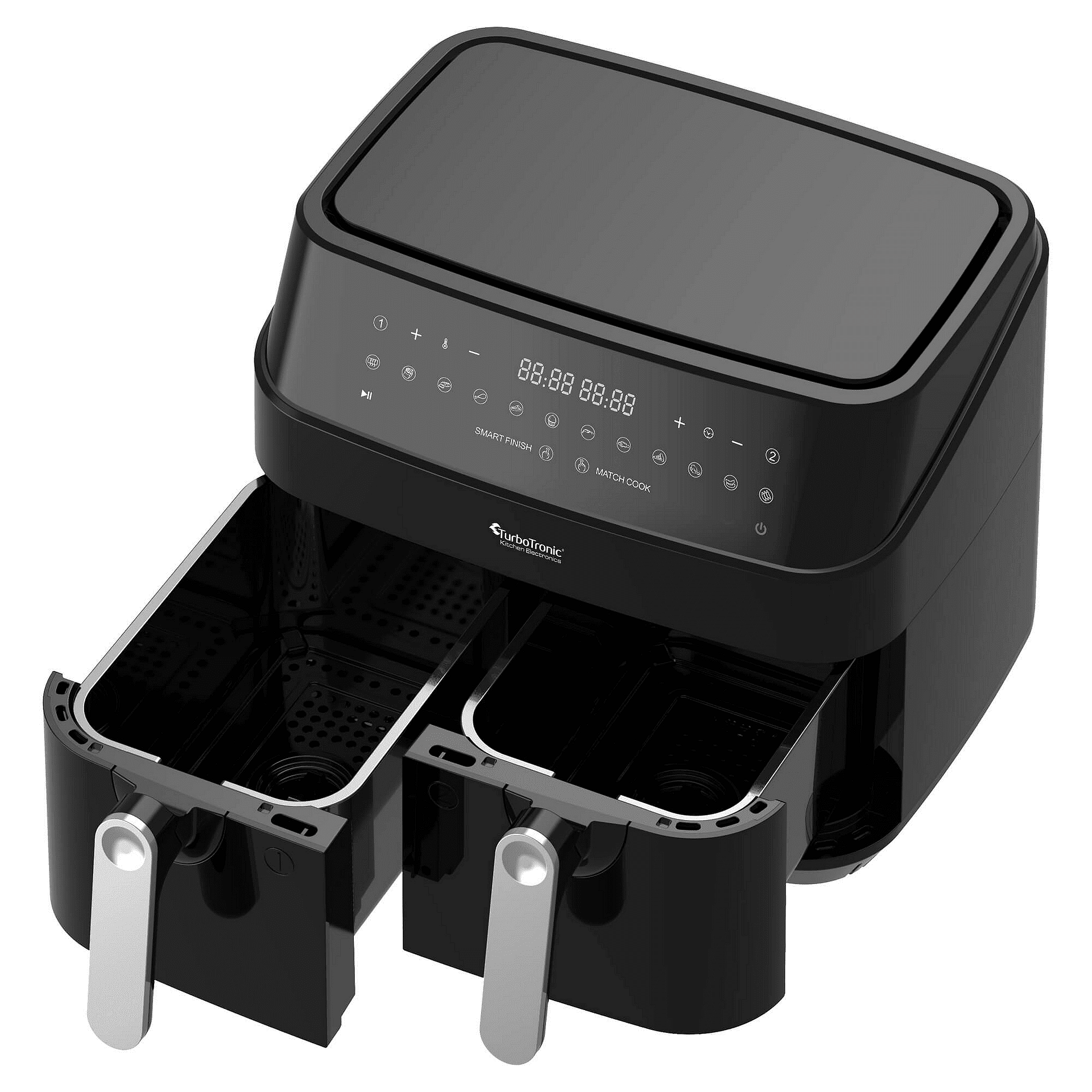 AirFryer с две кошници за наблюдение Turbotronic Dual Chef PRO